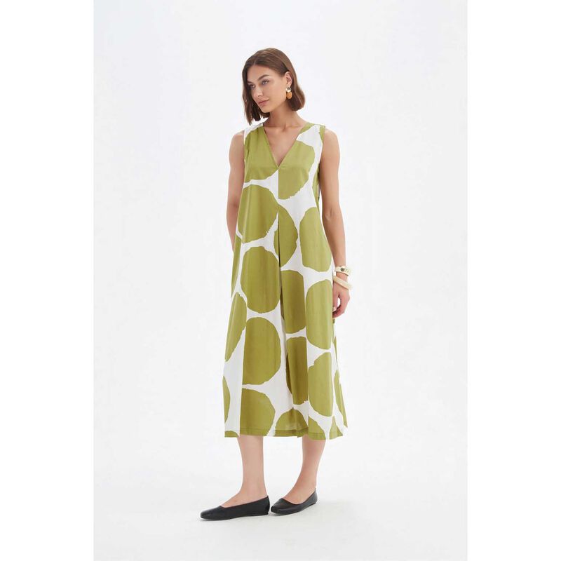 TIRELLI Inverted Pleat Poplin Dress image number 2